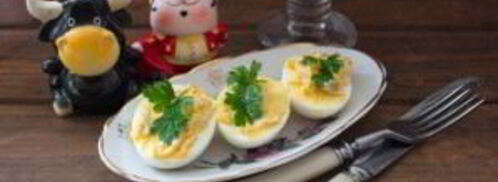 яйца, фаршированные сельдью. Шаг 6