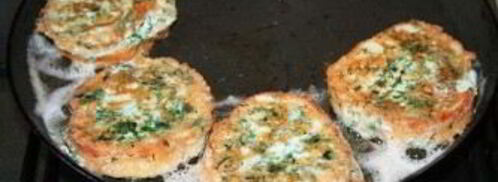 гренки с сыром и яйцом на сковороде. Шаг 6