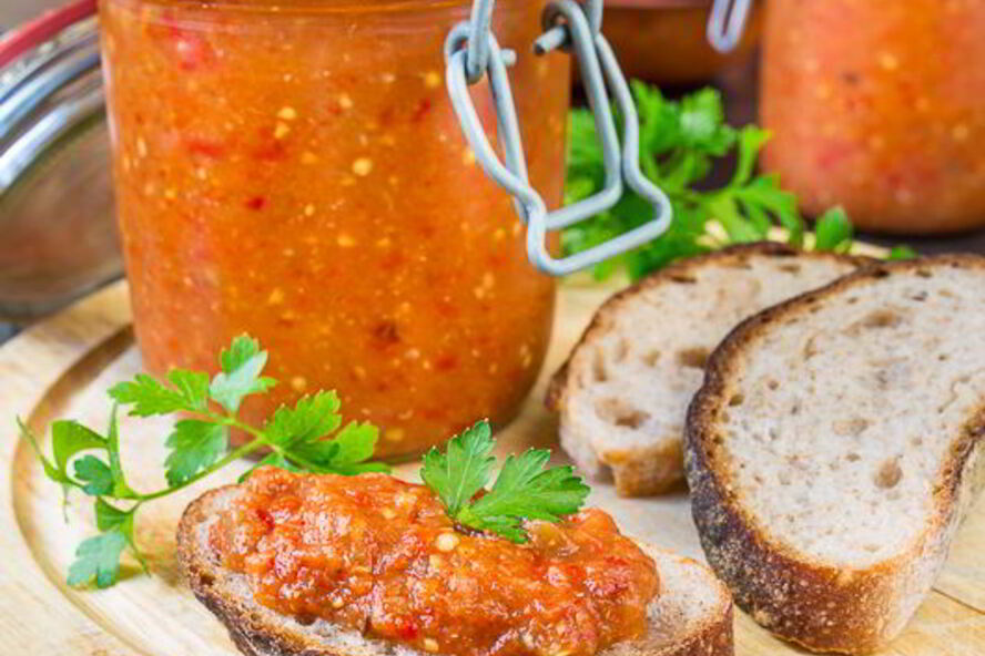 Рецепт баклажанно-перечной икра