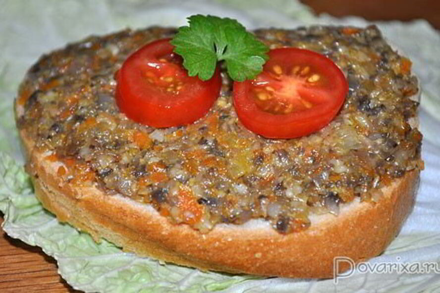 Рецепт икры из шампиньонов с овощами
