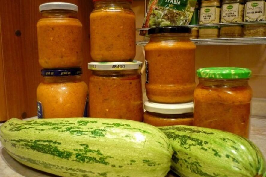 Рецепт кабачковой икры с болгарским перцем и томатной пастой