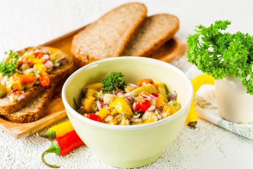 Рецепт хороваца, икра из печеных овощей