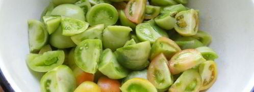 овощная икра с зелеными помидорами в мультиварке. Шаг 2