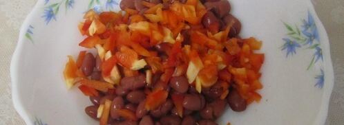 канапе делис с ветчиной и фасолью. Шаг 2