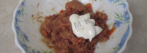 канапе делис с ветчиной и фасолью. Шаг 4