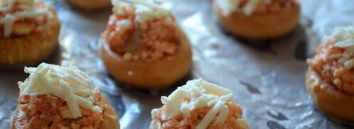 канапе из сушек с горбушей. Шаг 4