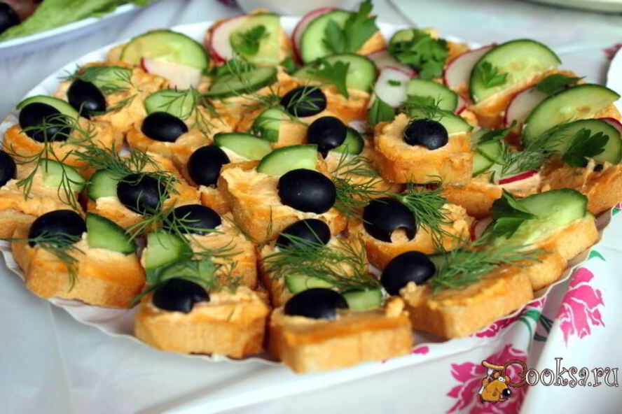 Рецепт канапе морская фантазия