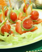 Канапе на праздничный стол Кораблики