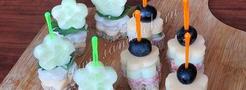 канапе праздничное ассорти. Шаг 8