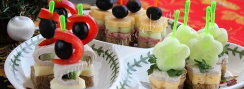 канапе праздничное ассорти. Шаг 12