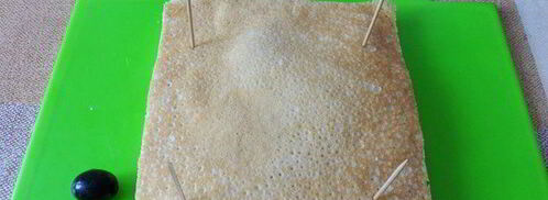 канапе с блинами и семгой. Шаг 9