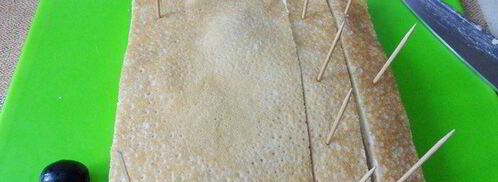 канапе с блинами и семгой. Шаг 10