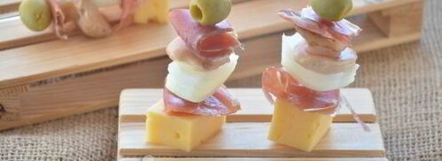 канапе с хамоном, грибами и сыром. Шаг 6