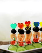 Канапе с креветками