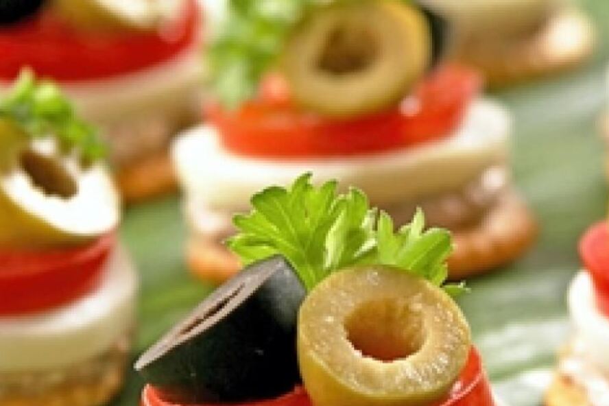 Рецепт канапе с паштетом