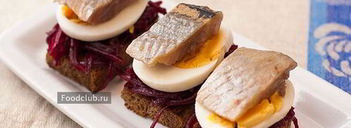 канапе с селедкой. Шаг 7