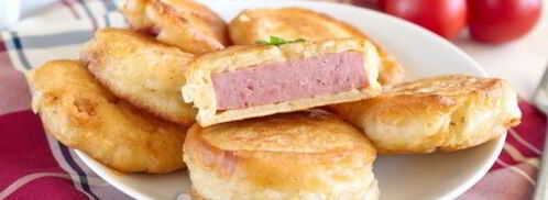 колбаса в кляре на сковороде. Шаг 12