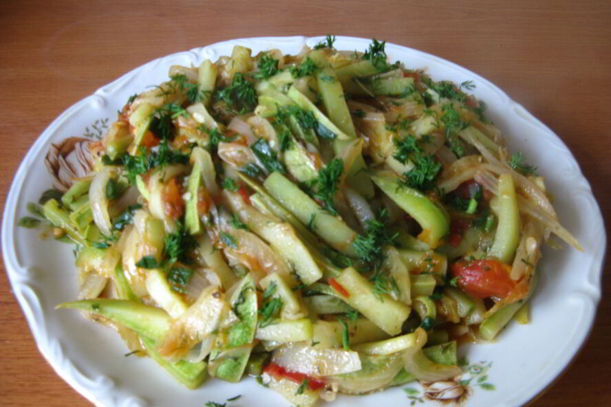 Рецепт летней закуски из кабачков