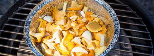 фриттата с лисичками на гриле. Шаг 5