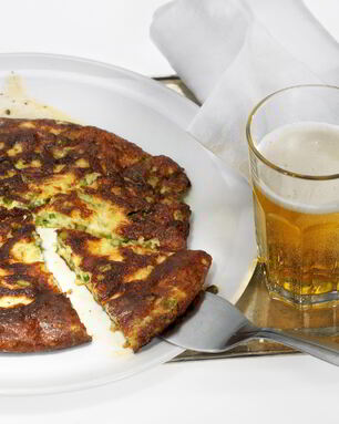 Фриттата со спаржей