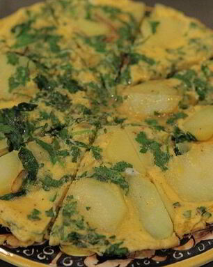 Испанский омлет со шпинатом