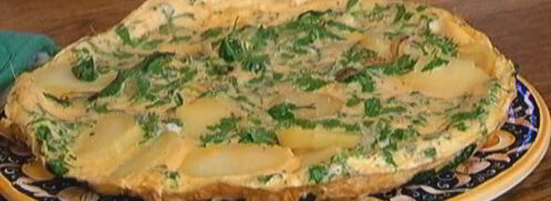 испанский омлет со шпинатом. Шаг 10