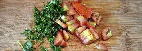 крабовый омлет в пакете. Шаг 2