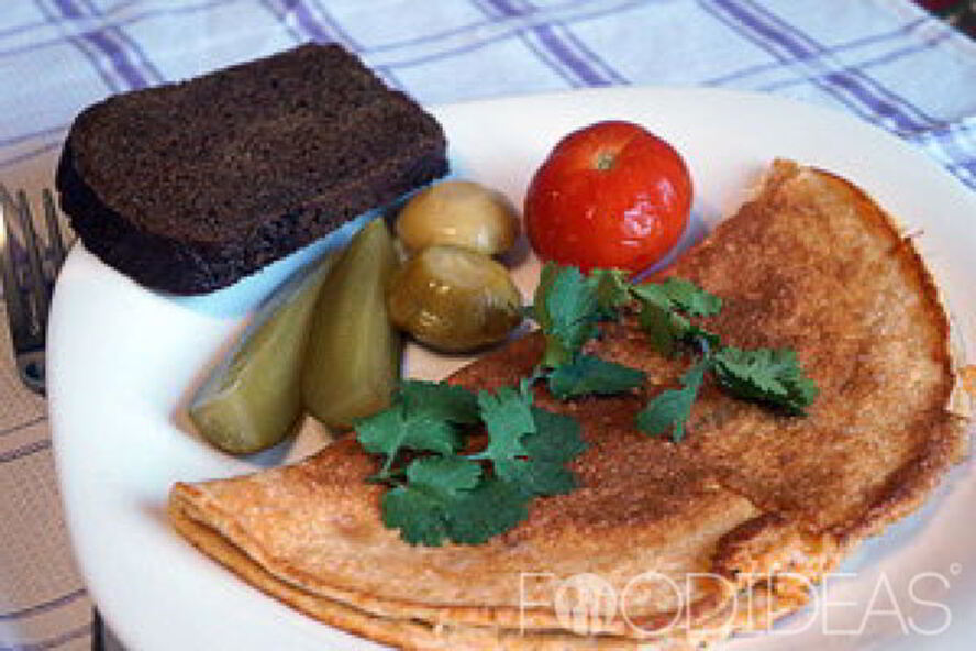 Рецепт омлета из рыбной икры