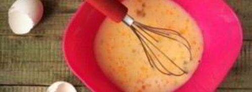 омлет классический с молоком. Шаг 2