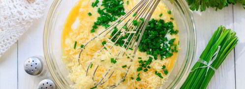 омлет на кефире. Шаг 3