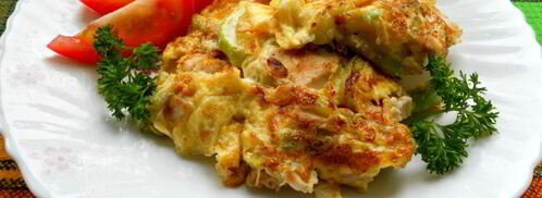 омлет с курицей и кабачками. Шаг 6