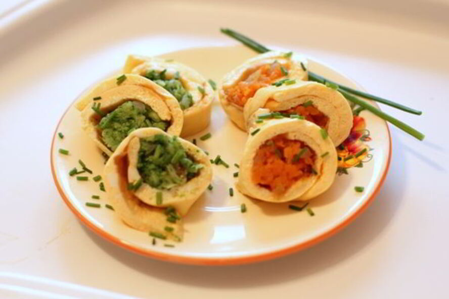 Рецепт омлета с овощами