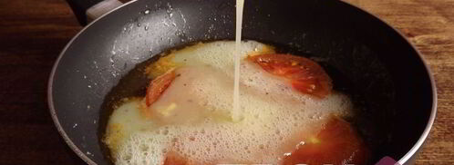 омлет с помидорами. Шаг 6