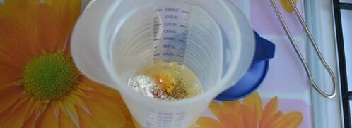 омлет с сыром и грибами. Шаг 3