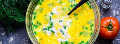 омлет с творогом. Шаг 3