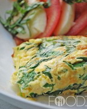 Омлет со шпинатом