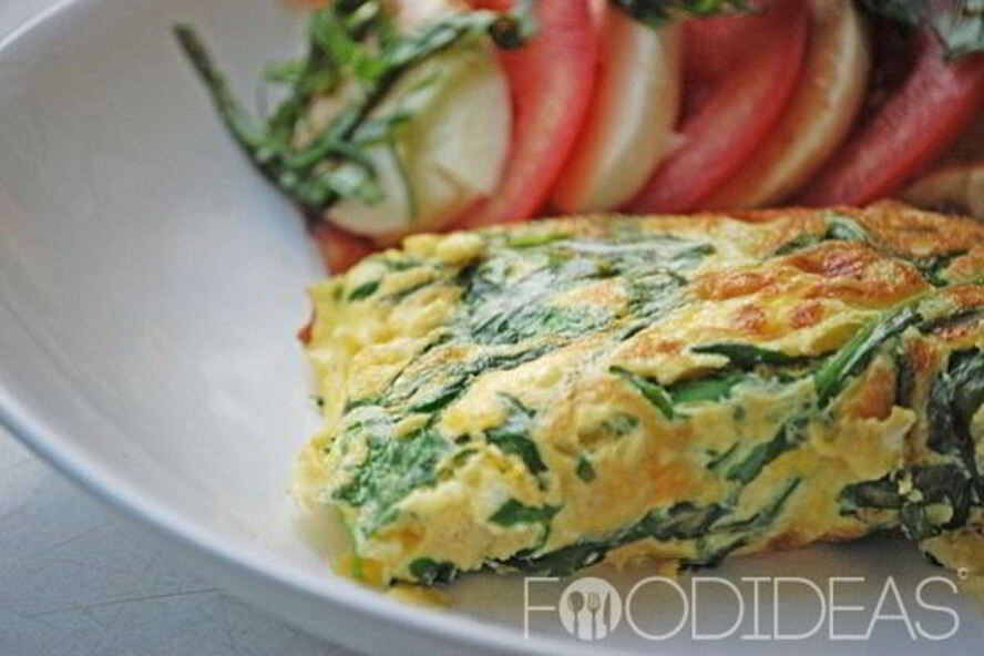 Рецепт омлета со шпинатом