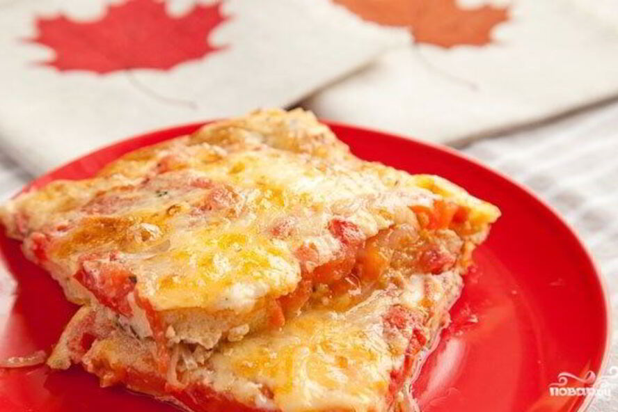 Рецепт омлета в духовке с помидорами