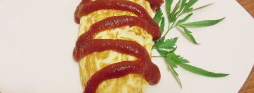 омурайсу , японский омлет с начинкой. Шаг 21