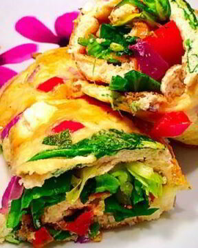 Овощной омлет диетический