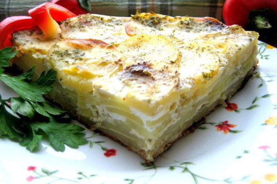 Рецепт семислойной картофельной фриттаты