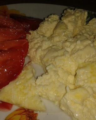 Вареный омлет