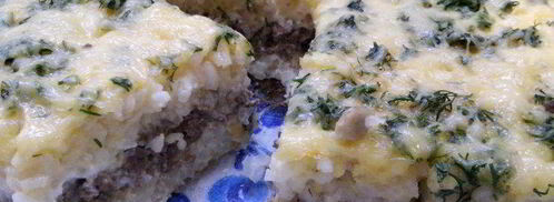 вкусный мясной омлет в духовке. Шаг 7