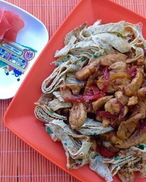 Японский омлет с курицей