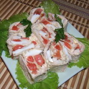 Закуски из лаваша