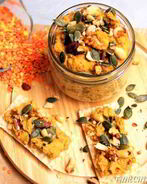 Паштет из чечевицы, моркови и орехов