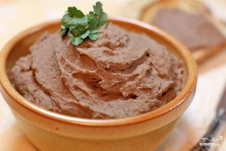 Рецепт паштета из фасоли и грецких орехов