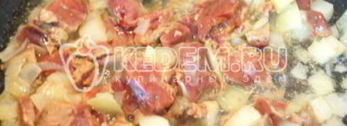 паштет из куриной печени с грибами. Шаг 3