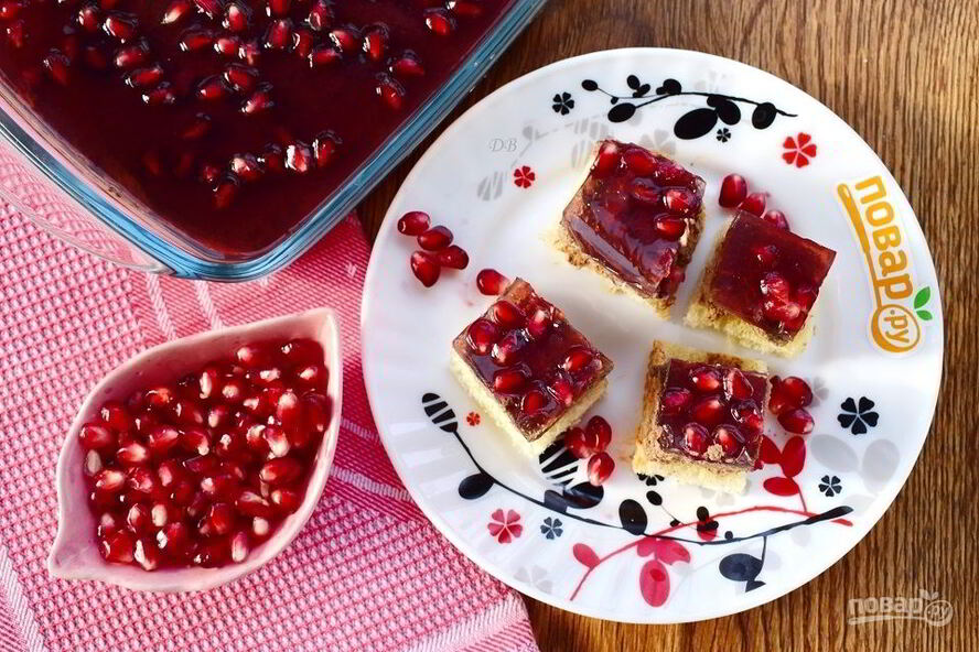 Рецепт паштета из куриной печени с коньяком и гранатовым желе