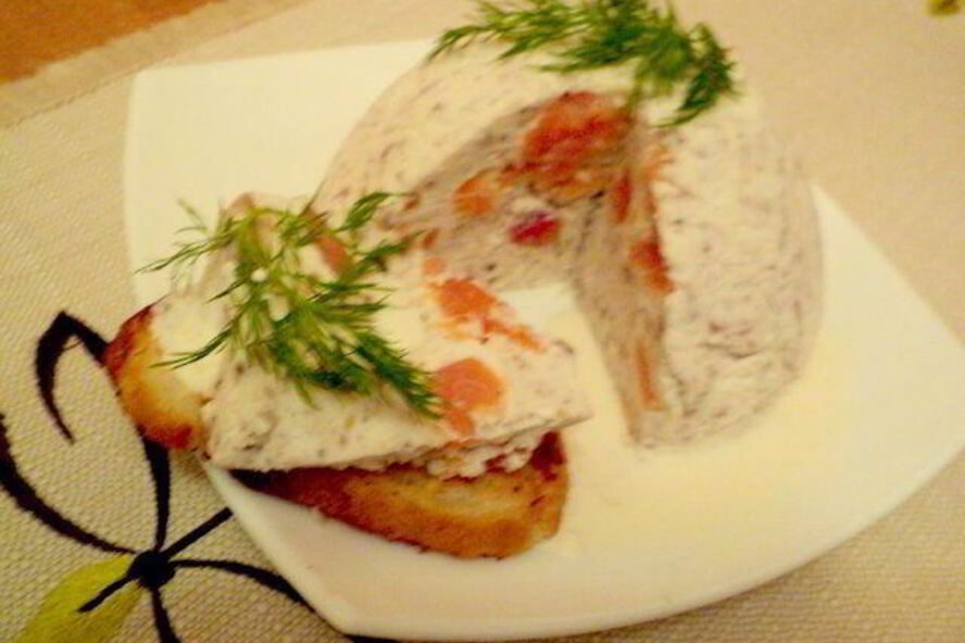 Рецепт паштета из слабосоленой семги под соусом